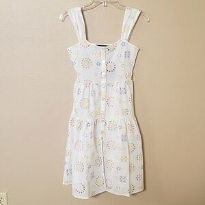 Vanessa Mooney The Willow Pastel Floral Eyelet Midi Dress Spring Easter